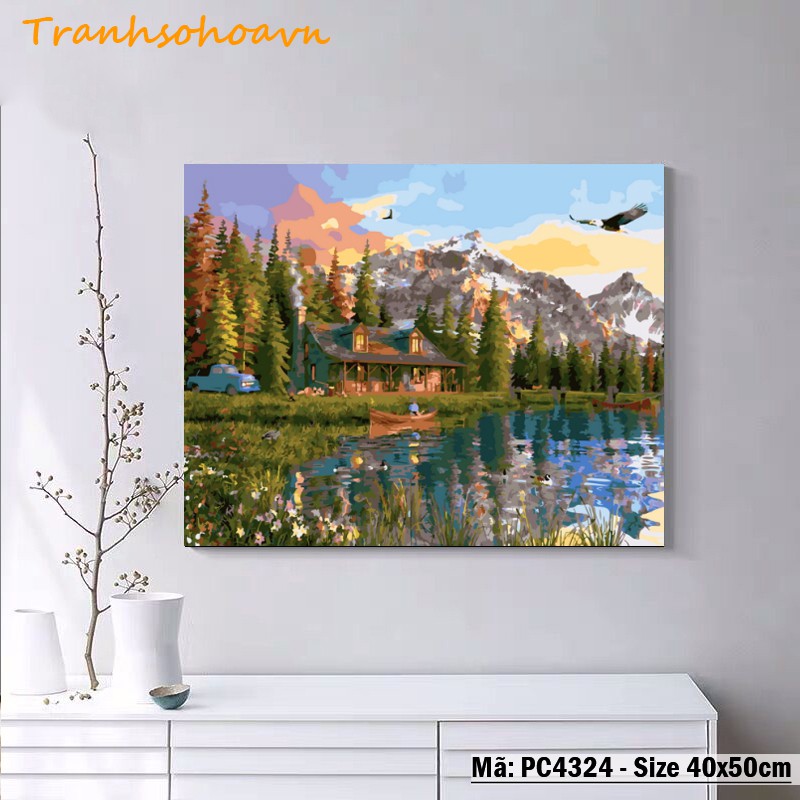 Tranh Sơn Dầu Số Hóa Phong Cảnh Tranhsohoavn Tự Tô Màu Treo Tường Ý Nghĩa Hàng Có Sẵn | BigBuy360 - bigbuy360.vn