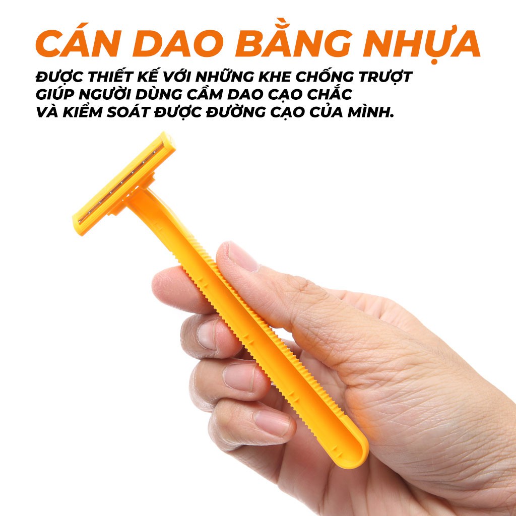 Combo 15 Cây Dạo Cao Râu Nam LiYu Cán Nhựa 2 Lưỡi