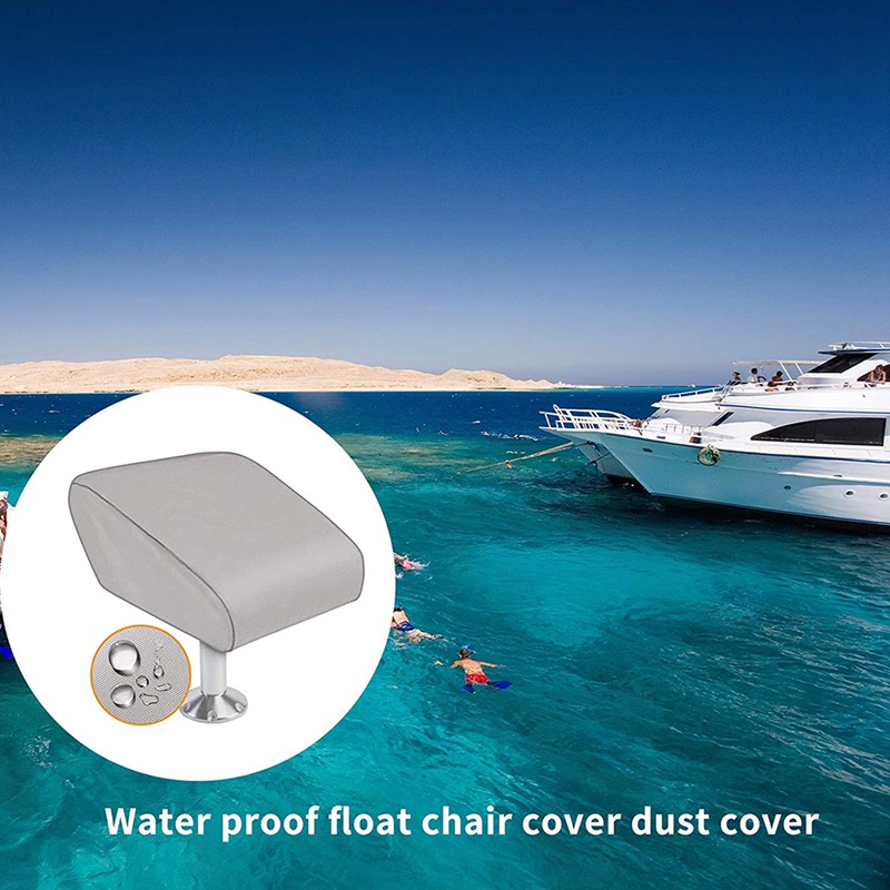Bọc ghế gấp thuyền Không thấm nước hạng nặng có thể kéo được Bảo vệ cho bọc ghế thuyền của bạn , màu xám
