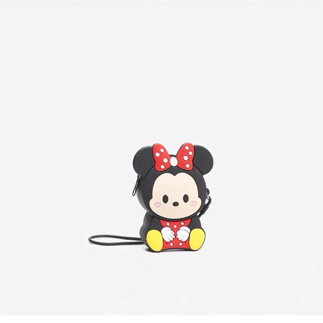 Túi chuột Mickey silicon sz mini Zara dư xịn cho bé trai và bé gái ( có dây đeo )