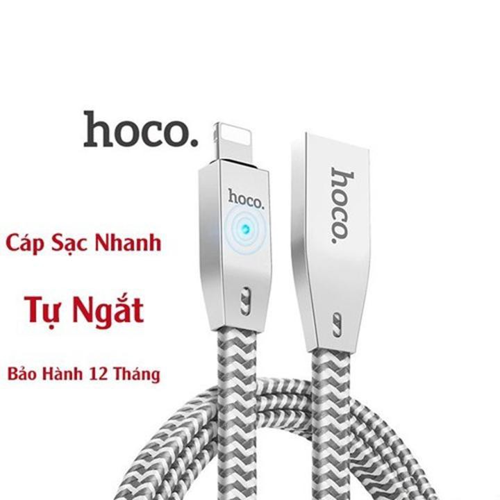 CÁP SẠC NHANH TỰ NGẮT CÓ ĐÈN CHO IPHONE IPAD