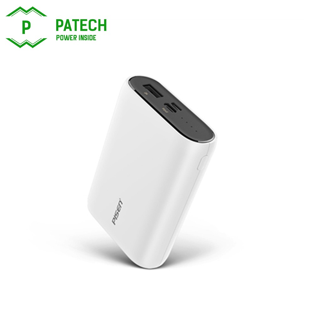 Sạc dự phòng Pisen Easy 5C 10000mAh (Type-C, 2A Smart) - Hàng chính hãng