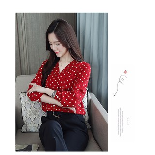 áo sơ mi nữ chấm bi Quảng Châu