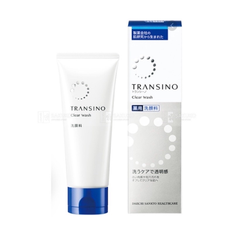 Sữa Rửa Mặt trắng da Transino Clear Wash 100g[Hàng Nhật Nội Địa]