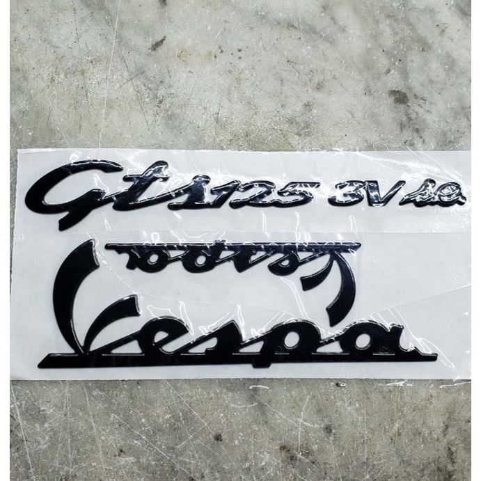 TEM XE VESPA GTS 125 3V ie MÀU ĐEN