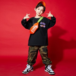 🌟 Bộ Trang Phục Nhảy Hip Hop Họa Tiết Rằn Ri Cá Tính Dành Cho Bé Trai