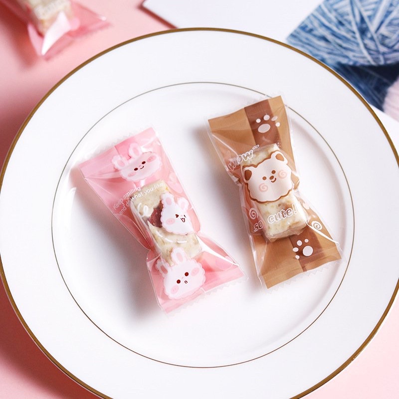 Túi nhựa đựng kẹo nougat hàn miệng 4x9cm