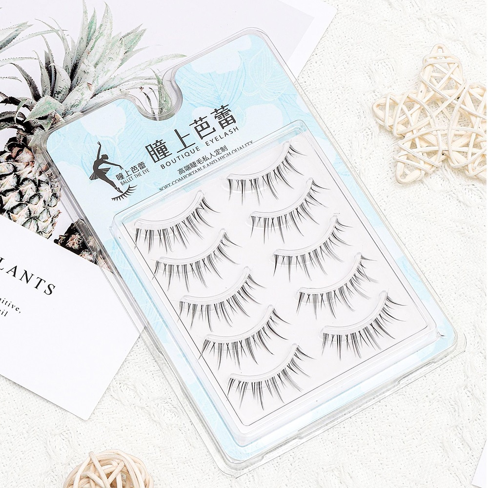 Set 5 cặp lông mi giả 3d LIARTY cong dày tự nhiên