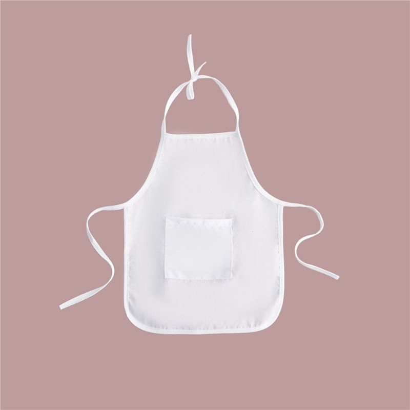 Mary☆2Pcs Cute Baby Chef Apron and Hat Infant Kid White Cook Costume Photography Prop