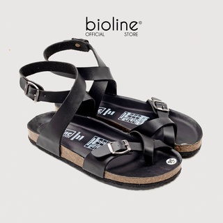 PUK16-Dép da sandal đế trấu chống nước BIRKEN cao cổ Unisex, xăng đan học sinh đi học Bioline Official Store