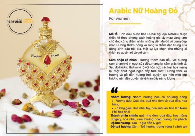 [Bestseller] ★ Tinh Dầu DUBAI Chính Hãng 𝐍𝐔̛̃ 𝐇𝐎𝐀̀𝐍𝐆 Đ𝐎̉ 25ml ★ | BigBuy360 - bigbuy360.vn
