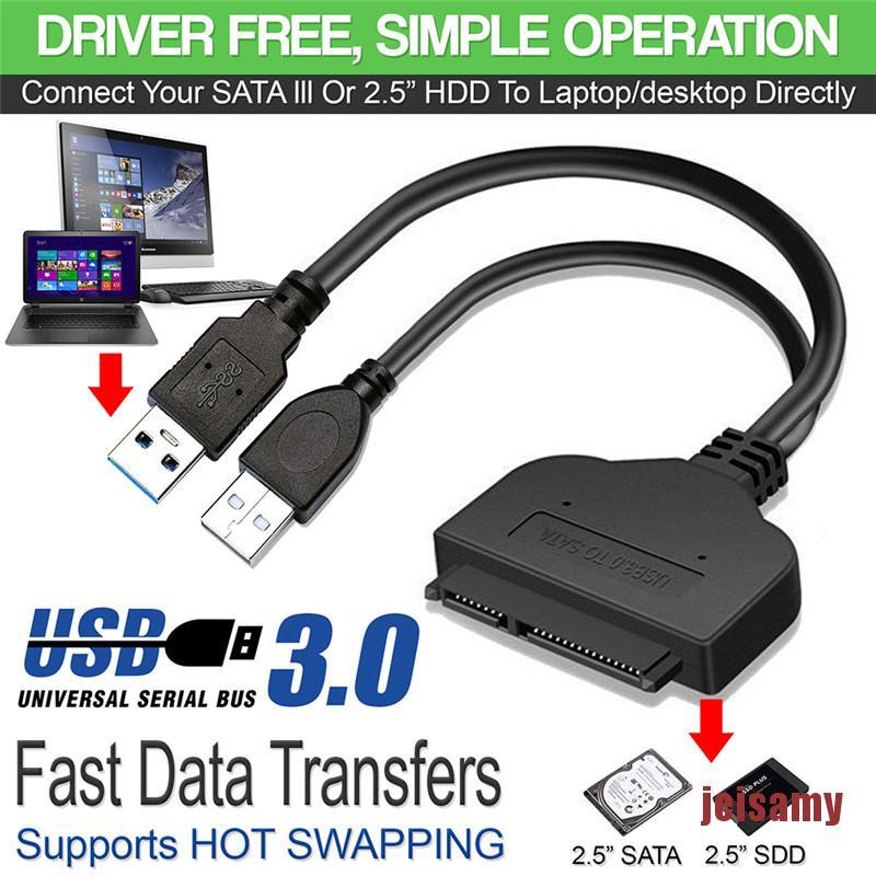 Cáp Kết Nối Ổ Cứng Ssd Usb 3.0 Sang Sata 22 Pin 2.5 Inch