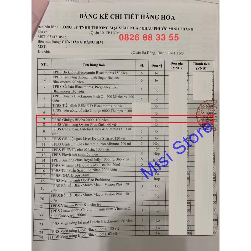 (date 2025) Bổ não Ginkgo Biloba 2000, viên uống bổ não, tuần hoàn máu não, 100 viên