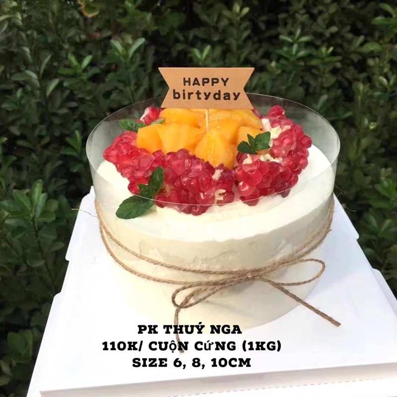 mica quấn thành bánh trong suốt