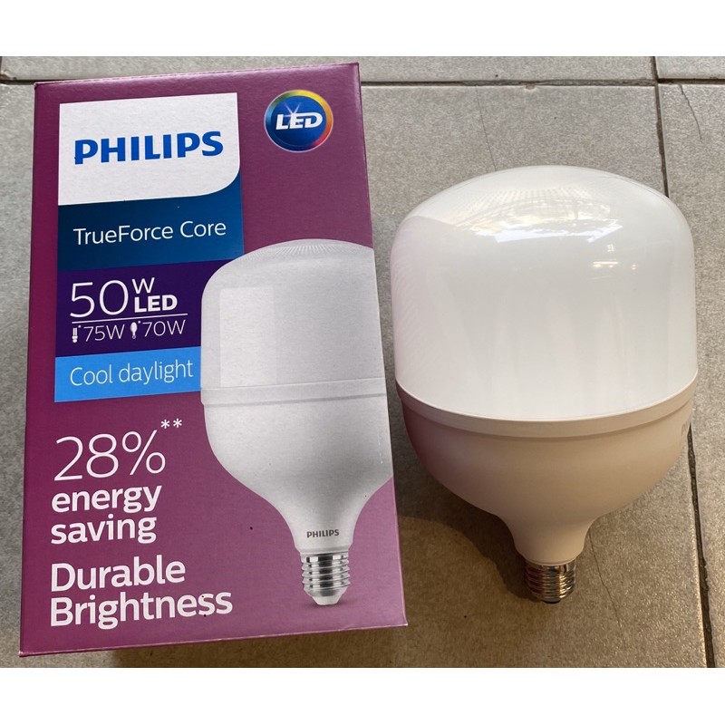 Bóng led bulb philips 50w , bóng thắp đui e27, ( hàng chính hãng philips)