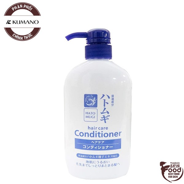 [600ml] Dầu Xả Chiết Xuất Hạt Ý Dĩ Cosme Station Hatomugi Non Silicon Conditioner