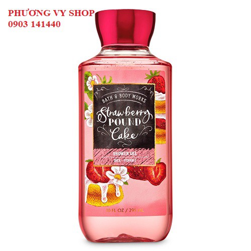 Gel tắm hương nước hoa BBW STRAWBERRY POUND CAKE