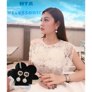 Bông tai Gucci hạt châu