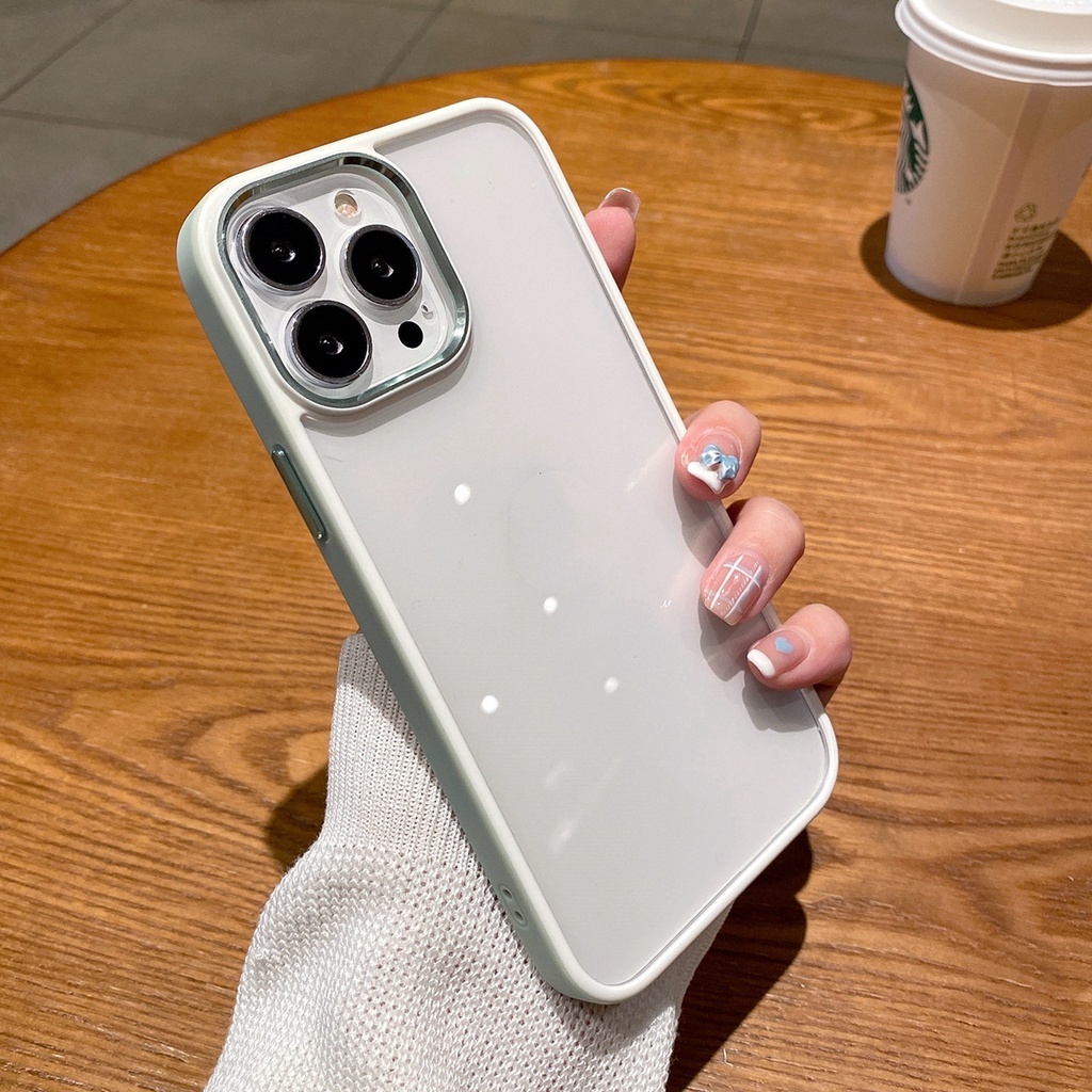 Ốp Điện Thoại Trong Suốt Chống Sốc Nhiều Màu Sắc Cho iPhone 13 pro max 11 pro 12 pro max