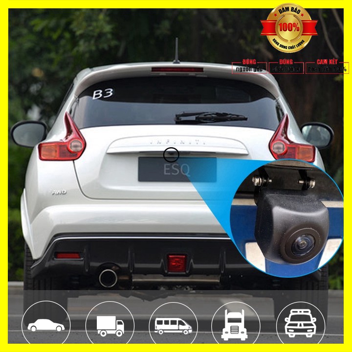 Camera lùi ô tô AHD độ nét cao dành cho màn hình ô tô, xe hơi TJ-HS-XG-GJ chống nước IP68