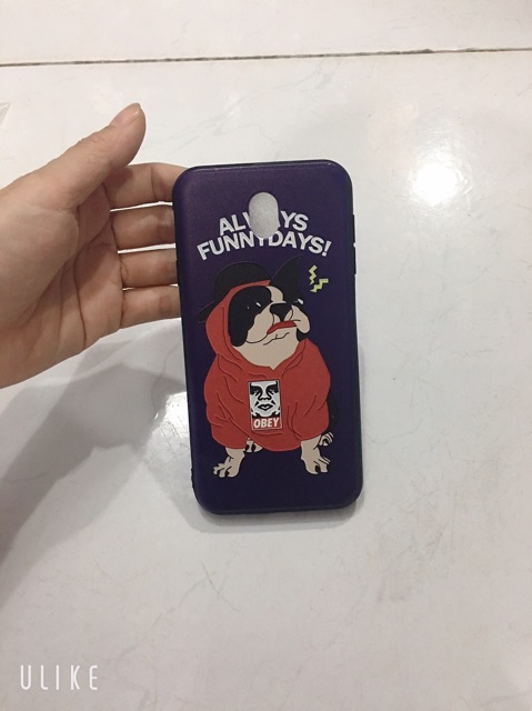 Ốp lưng J7 Pro,J7Pro in hình DOG mặc áo đỏ