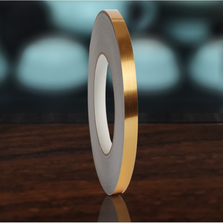 Cuộn chỉ dán viền trang trí MÀU VÀNG ĐỒNG dài 50m