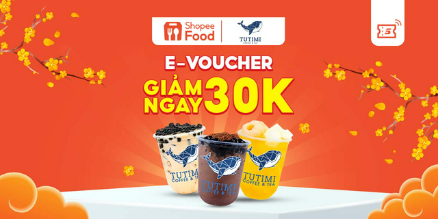 HCM [E-voucher - T3]  Mã giảm giá 30k cho đơn từ 50k Milo Dầm TUTIMI ShopeeFood tại ứng dụng Shopee