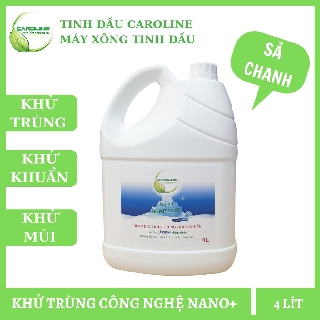 Dung dịch khử trùng khử khuẩn khử mùi Caroline can 4 lít tiết kiệm có chứng nhận từ Viện Pasteur