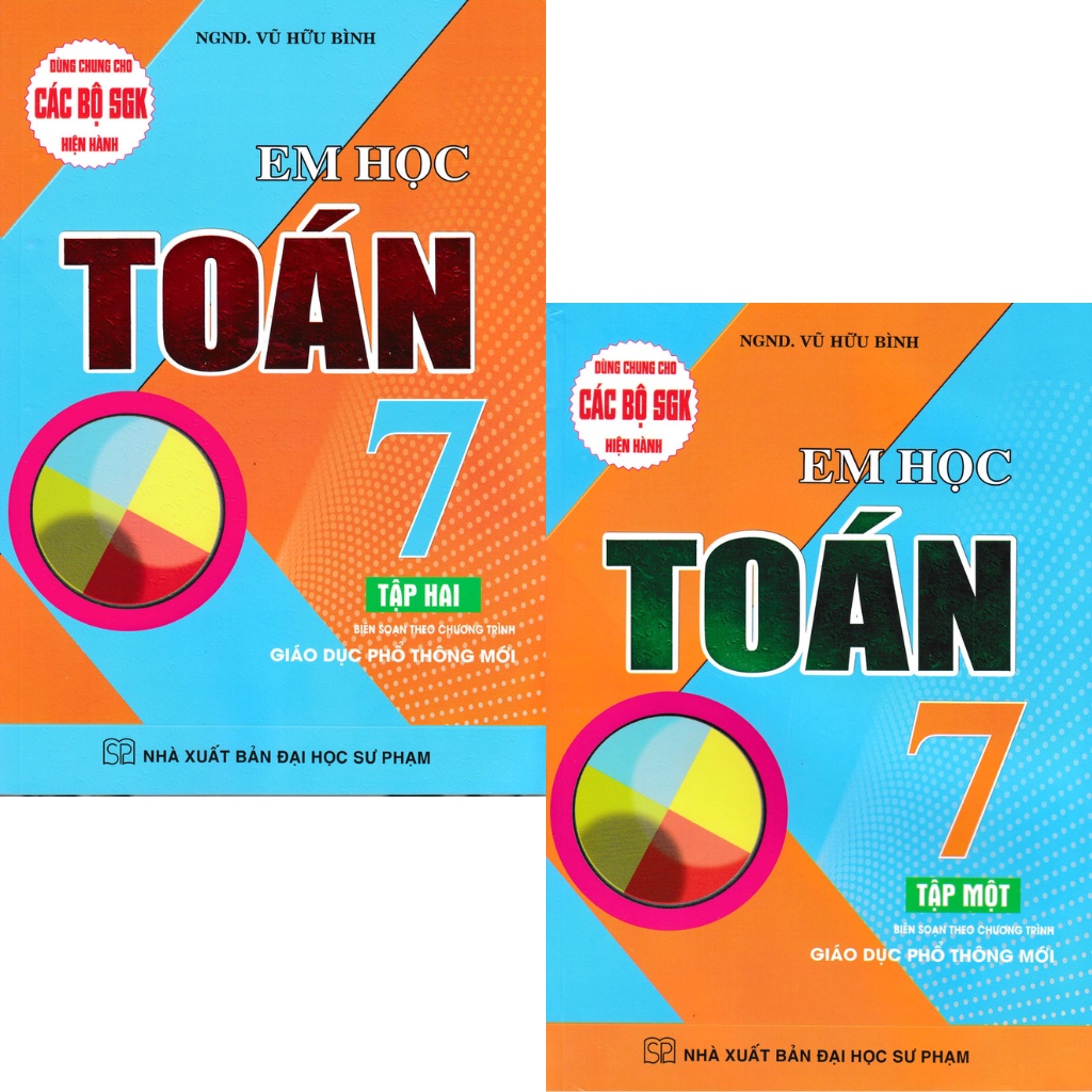 Sách - Combo Em Học Toán Lớp 7 (Dùng Chung Cho Các Bộ SGK Mới Hiện Hành) (Bộ 2 Cuốn)