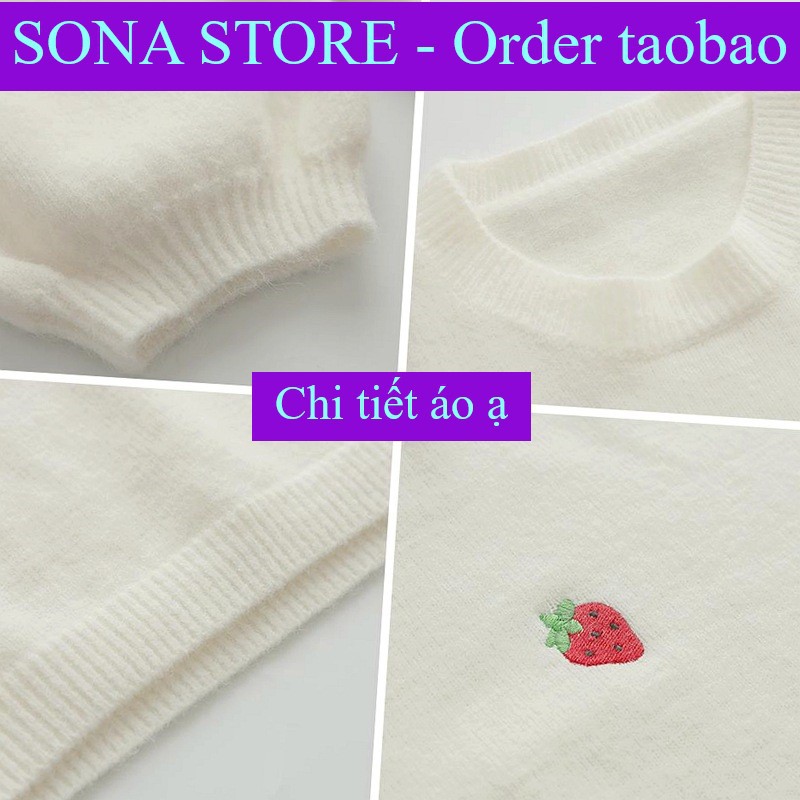 Áo len nữ form rộng hàn quốc, Áo len tay dài, Hàng quảng châu cao cấp, Màu pastel, SONA STORE | BigBuy360 - bigbuy360.vn