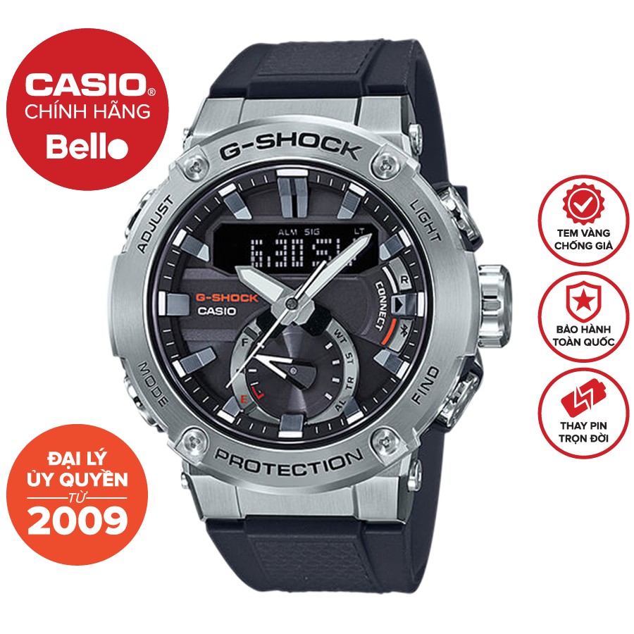 Đồng hồ Nam Dây Nhựa Casio G-Shock GST-B200-1A chính hãng bảo hành 5 năm Pin trọn đời