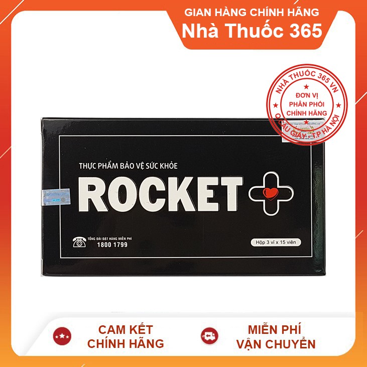 (Hàng Chuẩn-Che tên khi gửi) Rocket + PLus Tăng sinh lý nam Sao Thái Dương 45 viên uống