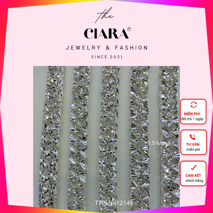 Lắc Tay Bạc Nam✨𝐌𝐀̂̃𝐔 𝐇𝐎𝐓✨Vòng Tay Bạc 925 Nam Mắt Xích Bản Vừa 1.5 Lượng CIARA - Thiết Kế Sang Trọng, Đẳng Cấp