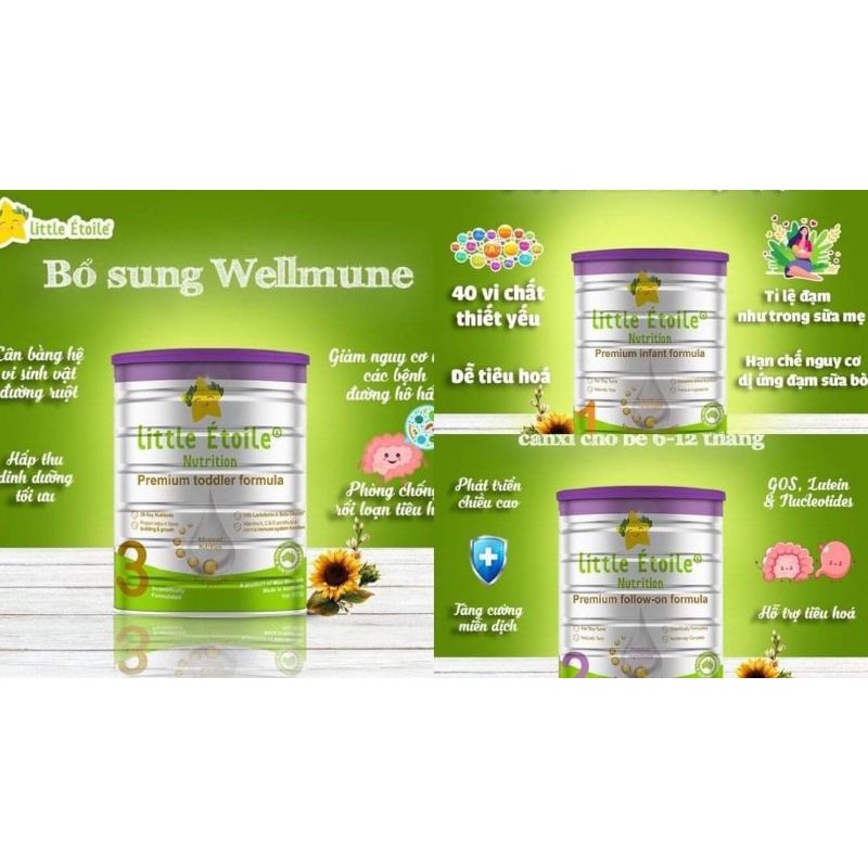 Sữa ngôi sao nhỏ số 3 Little Étoile Nutrition Premium Toddler Formula cho bé tập đi