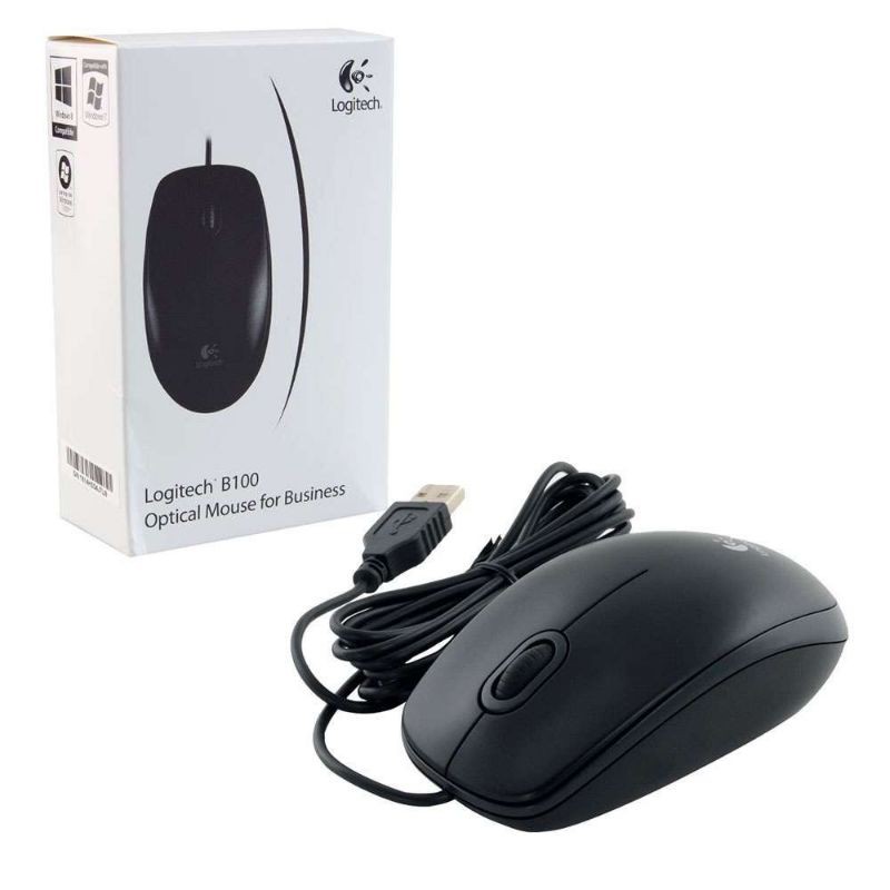 Chuột dây Logitech B100 - Chính hãng Digiworld