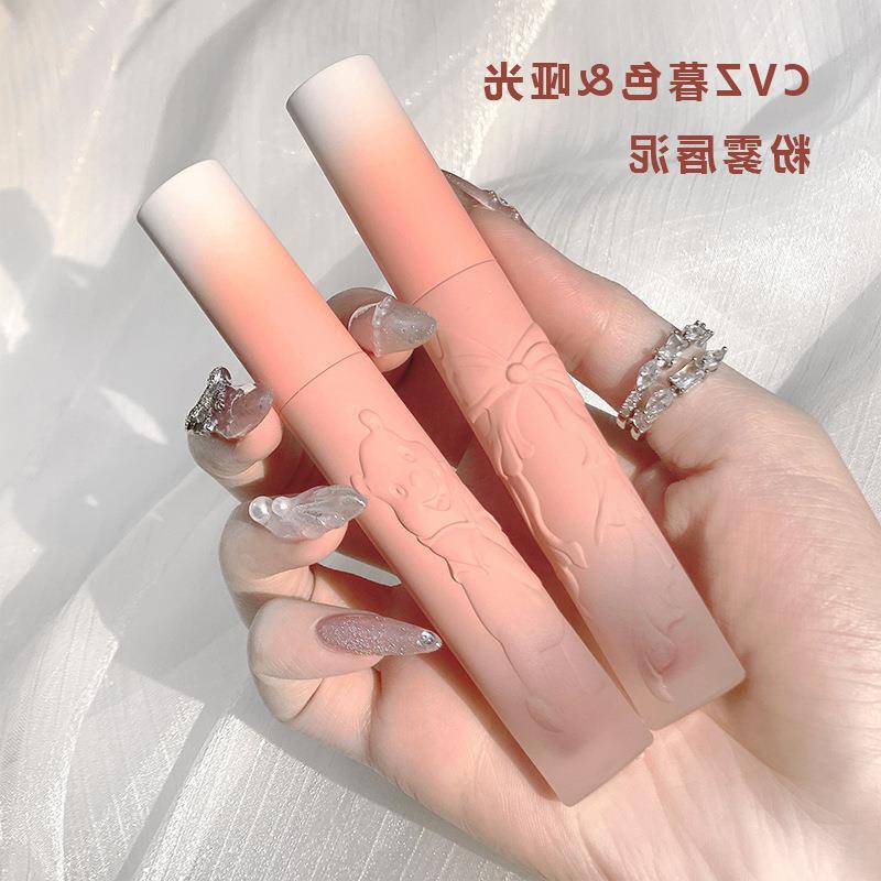 (Hàng Mới Về) Son Bóng Dạng Lỏng Lấp Lánh Dưỡng Ẩm Lâu Trôi CVZ gấu hồng | BigBuy360 - bigbuy360.vn