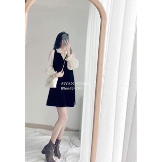 <Freeship> Set áo tơ đũi + váy