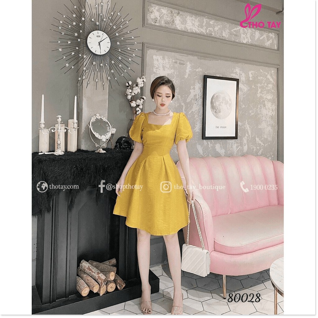 ĐẦM UMI DÁNG XÒE TAY NGẮN HIỆN ĐẠI NHẤT 2021 THỜI TRANG KOKO MI