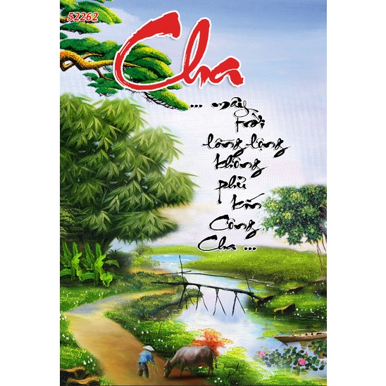 Tranh Làng Quê Cày Ruộng, Gặt Lúa, Chăn Trâu, Cắt Cỏ