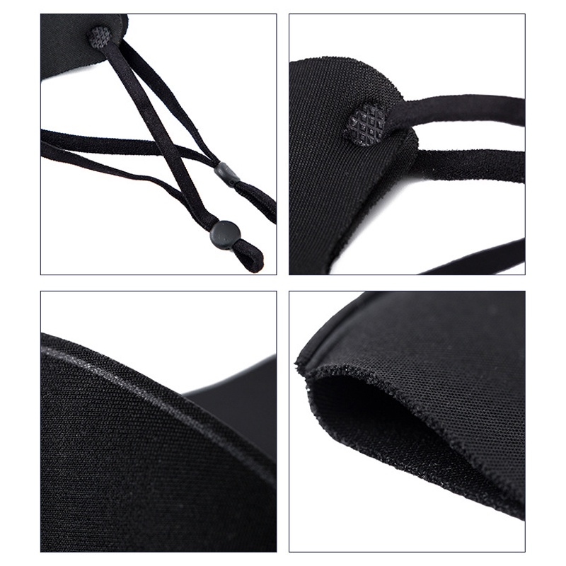 Khẩu trang chống nắng bằng cotton lụa lạnh dệt kim 3D thoáng khí có thể điều chỉnh và giặt dành cho nam và nữ