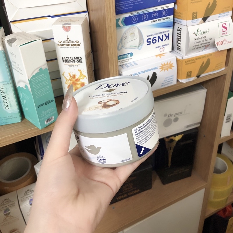 Tẩy  tế bào chết Dove, làm sạch da chết, chiết xuất thiên nhiên, an toàn choda, Nội địa Châu Âu, Venus cosmetics EU | BigBuy360 - bigbuy360.vn