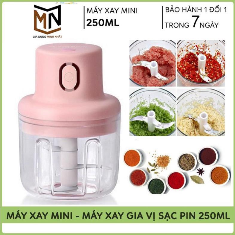 Máy xay tỏi ớt tích điện 250ml