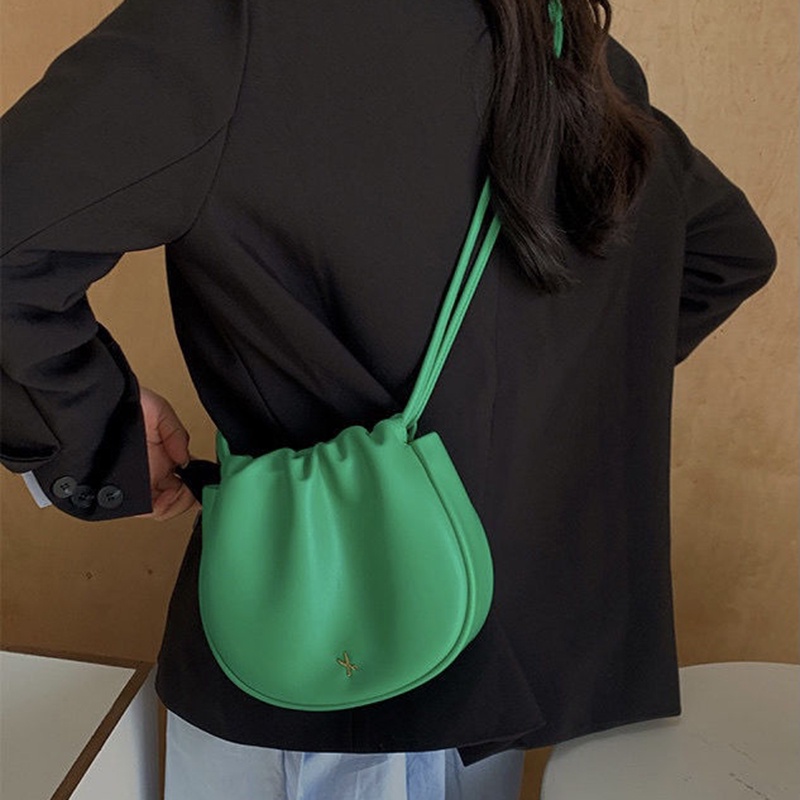 Túi đeo chéo IELGY bằng da mềm thời trang Hàn Quốc sành điệu tùy chọn màu sắc cho nữ