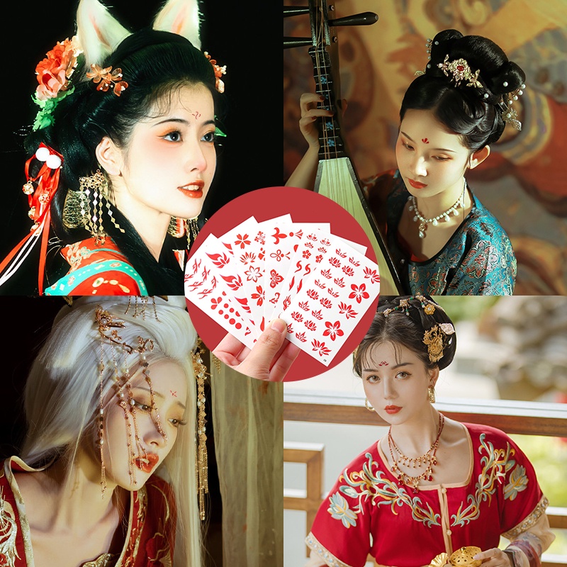 Set 30 Tấm Hình Xăm Dán Phong Cách Retro Độc Đáo