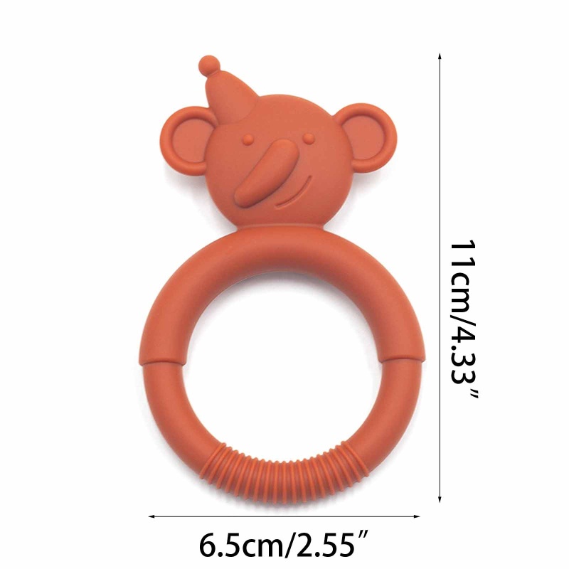 Đồ Chơi Ngậm Nướu Bằng Silicon Hình Hoạt Hình Dành Cho Bé Trai Gái