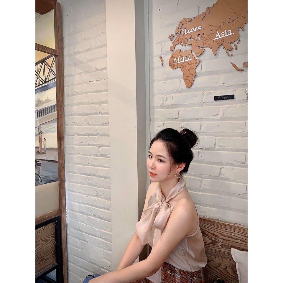 Áo tơ cổ nơ Ruby