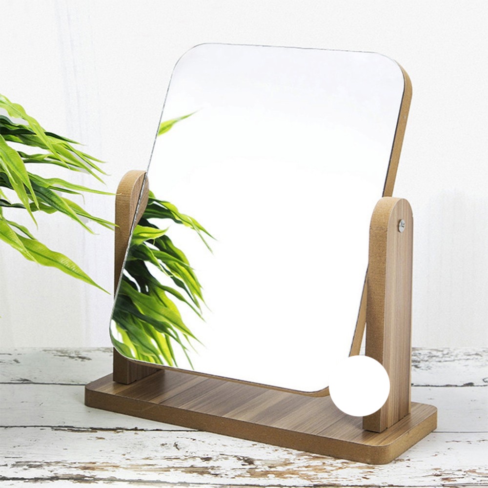 [Tổng Kho Sỉ] Combo Gương Để Bàn Khung Gỗ - Tấm Dày 1.2Cm - Soi Trang Điểm Trang Trí Phòng Ngủ