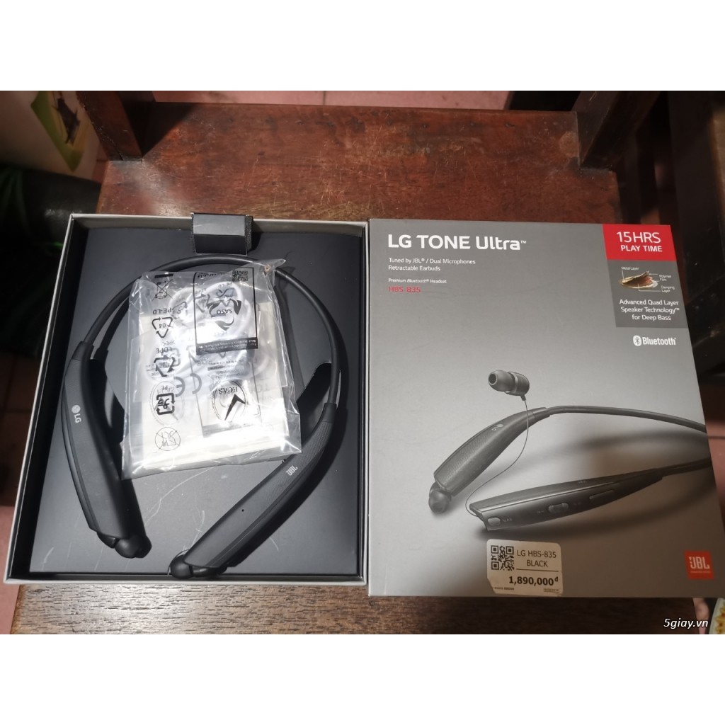 GIÁ SHOCK: Tai nghe Bluetooth chính hãng LG TONE ULTRA HBS 835 🎧🎧🎧📢📢📢