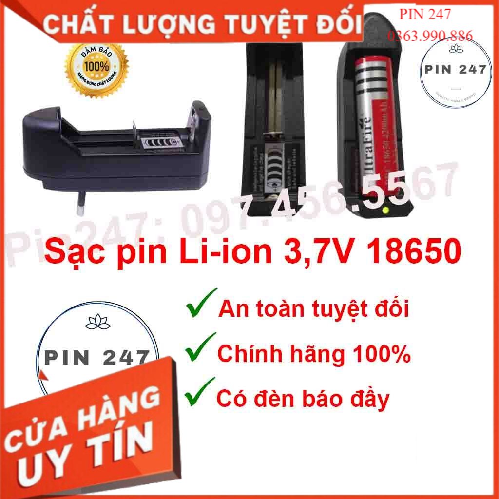 Hàng loại 1 Sạc Pin Li-ion 3.7V 18650, 14500, 16340... (Có ngắt khi đầy)