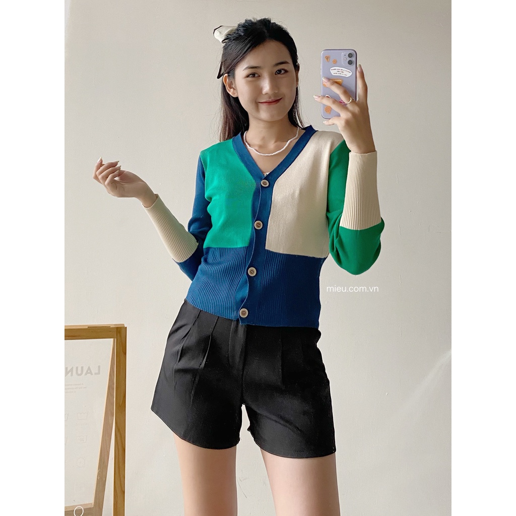 [ Miều ] Áo khoác Cardigan len mỏng (13057 )